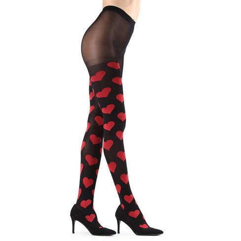 Memoi Loves Got To Do With It Opaque Tights - image 1 of 4