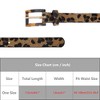 INSPIRE CHIC Women Leopard Print Retro 0.7" Width Faux Fur Leather Waistband Belts 1Pc - 4 of 4
