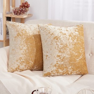 Deconovo Velvet Throw Pillow Covers 2 Pack with Hidden Zipper - 1 of 4