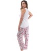 Just Love Womens Tank & Pant Cute Pajama Set - Ribbed PJ Sets Sleepwear Loungewear - 2 of 3
