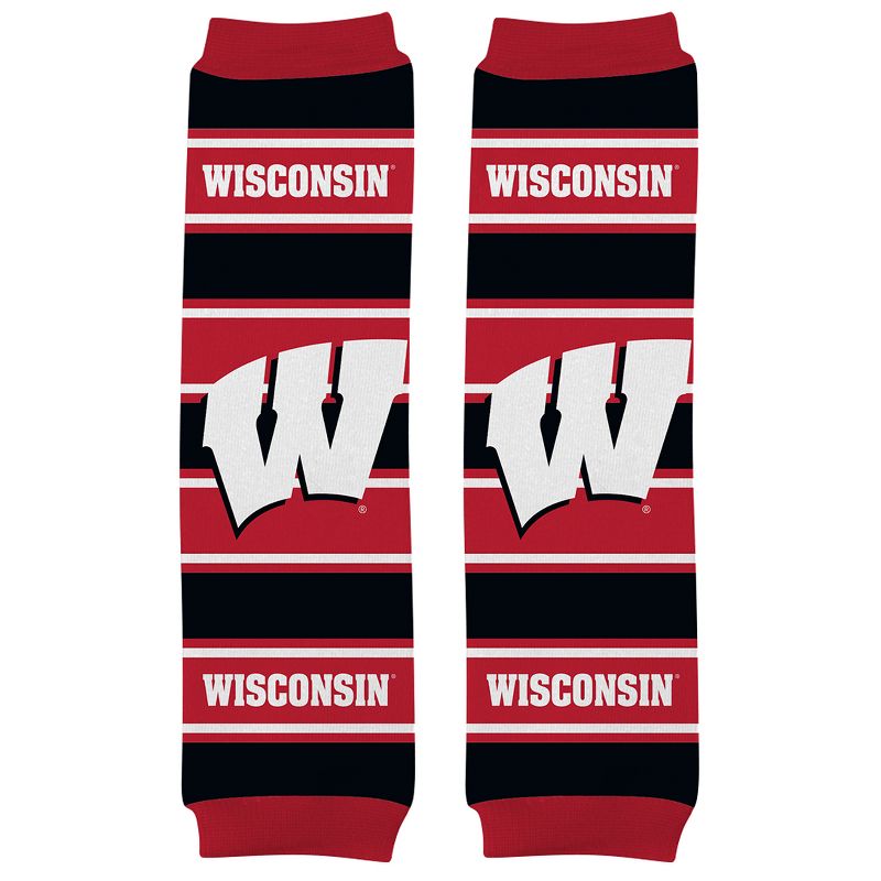 Baby Fanatic Officially Licensed Toddler & Baby Unisex Crawler Leg Warmers - NCAA Wisconsin Badgers, 3 of 7
