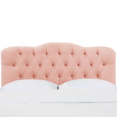 Pink tufted 2024 headboard full