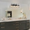 LLHZSY Modern Wall Light Sconce Dimmable Rectangular Wall Light Bathroom Crystal Vanity Light - Gold/Black - 1/2/3/4/5 Light - 3 of 4