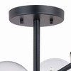 Vaxcel Orbit 6 - Light Flush Mount in  Satin Nickel - 4 of 4