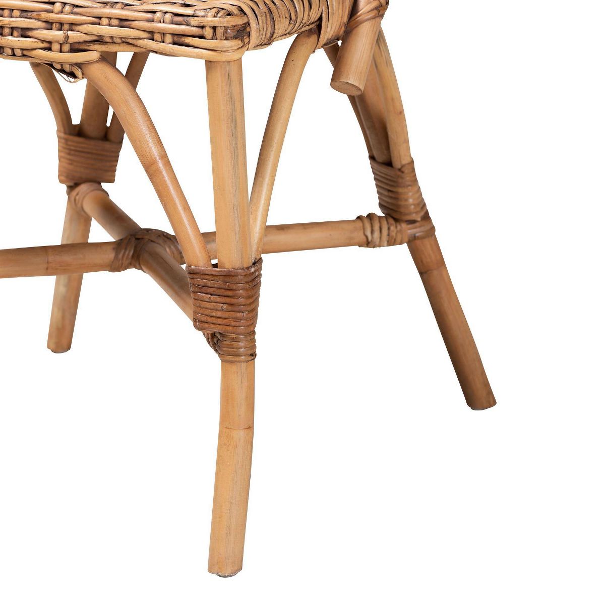 Neola Natural Rattan Dining Chair Set Brown - bali & pari: Handcrafted, No Assembly Required - thumbnail 7