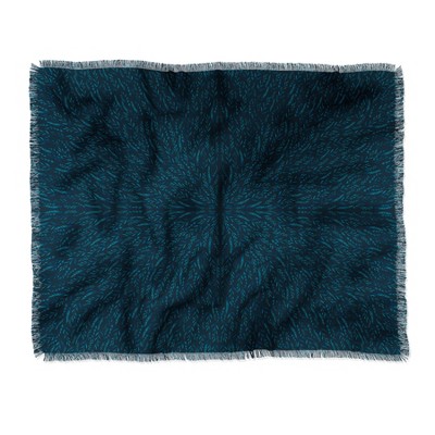 Iveta Abolina Peacock Pond Woven Throw Blanket - Deny Designs