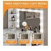 Makeup Vanity Desk Set 11 Bulbs And Mirror 4 Drawers and Built-in Shelves With Power Outlet 3 Adjustable Light Modes for Bedroom White - 2 of 4