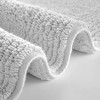 MAYEERTY 17x24 100% Bath Rug Cotton Tufted Reversible, Super Absorbent & Machine Washable Bathroom Mat Perfect for Shower and Tub Use Gray 1 pcs - 4 of 4