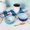 Pavilion Gift Company - Beach Life - 4.5" Ceramic Bowl with Wood Spoon - Dining Bowls - 4 of 4