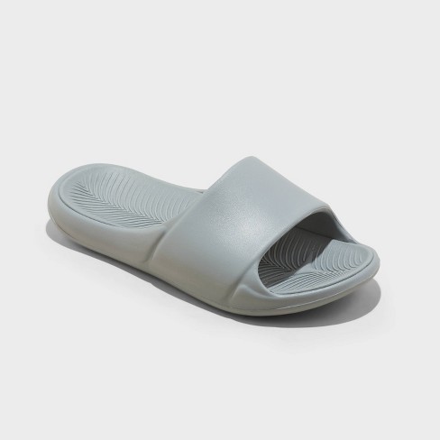 Kids Apollo Slip on Slide Sandals All In Motion Light Gray 13