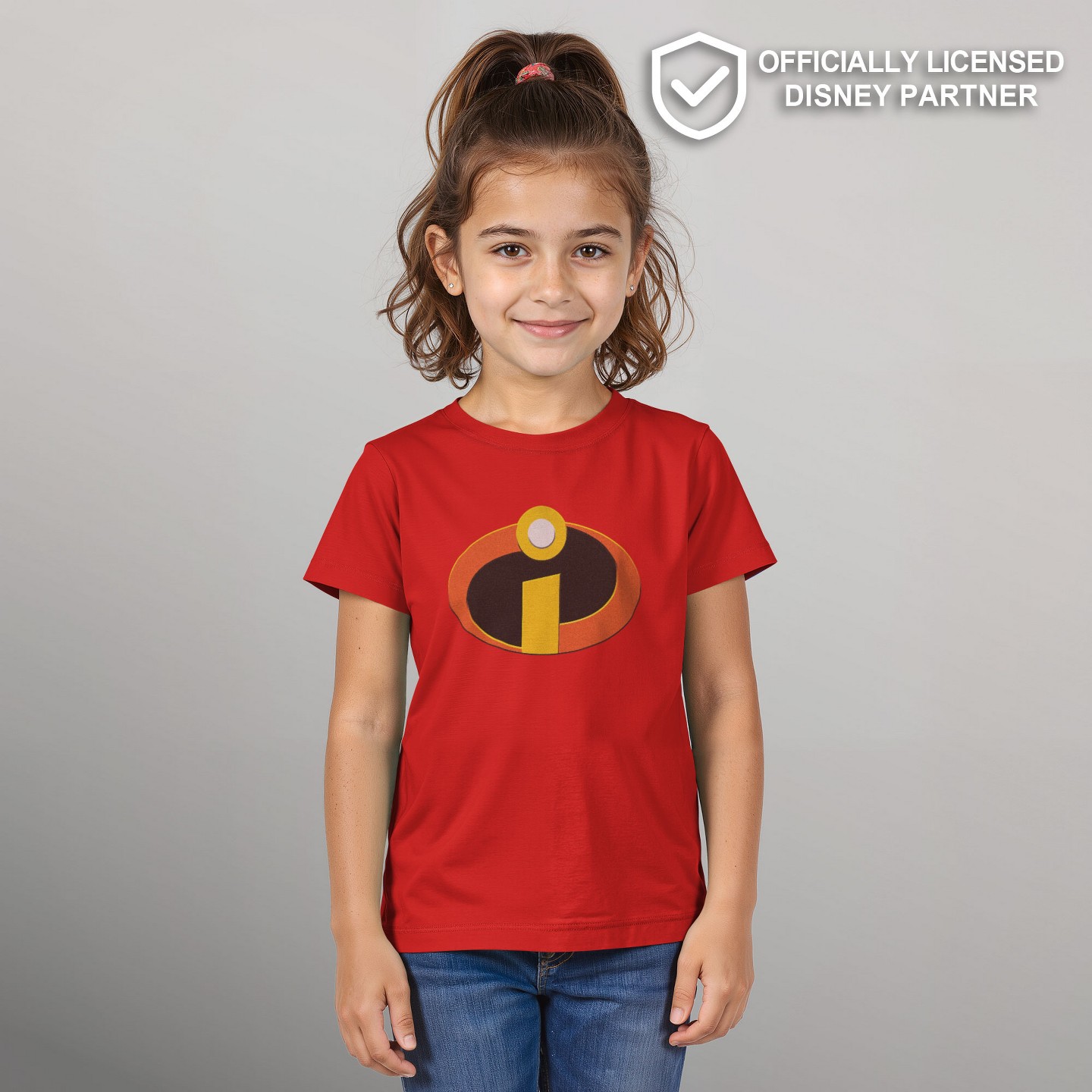 Футболка The Incredibles Classic Logo T-Shirt - Red для девочек, цвет: Красный — фото 2