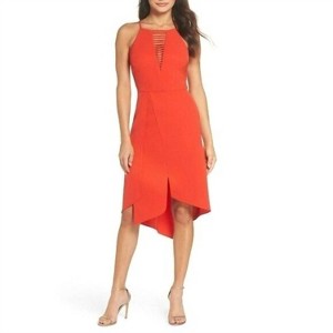 Women's Halted Uneven Hem Cocktail Sleeveless Party Dress - Harlyn - 1 of 3