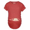 Maternity Baby Peeking T Shirt Funny Pregnancy Tee For Expecting Mothers - Crazy Dog Maternity T Shirt - 2 of 4