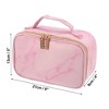 Unique Bargains Makeup Bag Cosmetic Brush Storage Box Makeup Organizers Travel Bag 8"x5"x4" 1 Pcs - 4 of 4