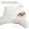Nestl Reading Pillow for Bed with Fleece Blanket, Standard Bed Pillows for Sitting Up in Bed, Bed Rest Pillow - 4 of 4