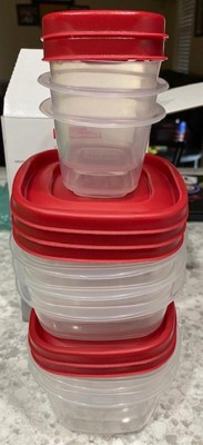 Rubbermaid Set Of 12 Easy Find Vented Lids Food Storage Containers : Target