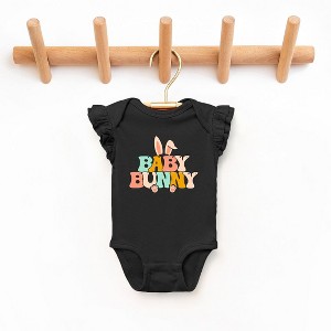 The Juniper Shop Baby Bunny Ears Baby Flutter Sleeve Bodysuit - 1 of 3