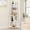 MAYEERTY 5-Tier Corner Shelf, 70" Tall Corner Ladder Shelf Small Bookshelf - 3 of 4