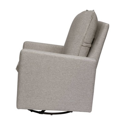 Cali 30" Performance Grey Eco-Weave Pillowback Swivel Glider