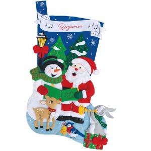 Santa's Singers Jumbo Felt Stocking Kit by MerryStockings - 1 of 1