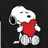 Boys' - Peanuts - Snoopy Valentine's Hugging Heart Short Sleeve Graphic T-Shirt - 2 of 4