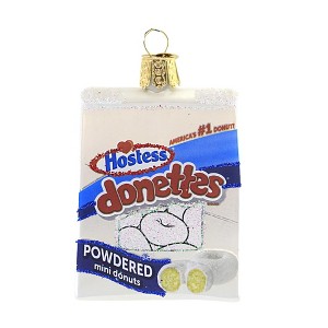 Old World Christmas 3.0 Inch Hostess Donettes Powdered Sugar Tree Ornaments - 1 of 3