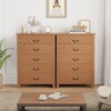 Farmhouse Wooden 45.2" Tall Vertical 5 Dresser Drawer for Bedroom with Storage Freestanding,  Closet Storage Chest for Bedroom - 4 of 4