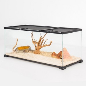 REPTI ZOO Mini Knock Down Glass Terrarium 30" x 12" x 12" - 1 of 4