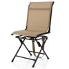 Gymax 360 Degree Swivel Camping Blind Chair Comfortable Seat Portable Folding Chair for Fishing Camping Backpacking Support up to 330 lbs - 3 of 4