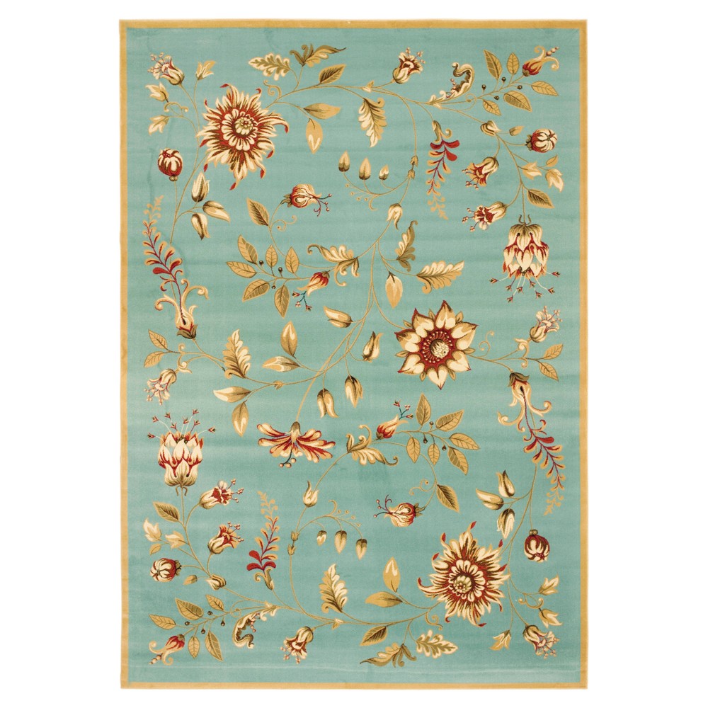 Blue Floral Loomed Area Rug 6'7inx9'6in - Safavieh