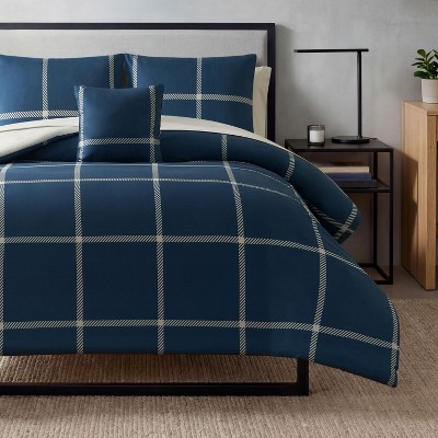 The Sheet Lab Windowpane Check Bed in a Bag, Navy, Queen — фото 7