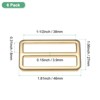 Unique Bargains Zinc Alloy Durable Multipurpose Tri Glide Metal Buckles for Bags 6 Pcs - 3 of 4