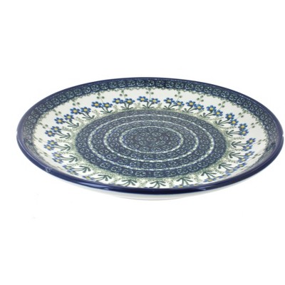 Blue Rose Polish Pottery Blue Posy Dinner Plate