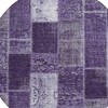 Purple Eggplant And Lavender Patchwork Washable Indoor Outdoor Area Rug - 4 of 4