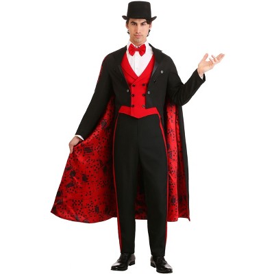 Halloweencostumes.com X Large Men Men's Deluxe Magician Costume, Black ...