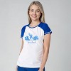 Calypsa Women's Plus Size Loose Fit Short Sleeve UPF 50+ Adele Swim Top - 3 of 4