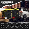 Mockins 60"x24"x14" High Rail Hitch Cargo Carrier with Rear Lights and 30 Cu.Ft. Yellow Cargo Bag - 2 of 4