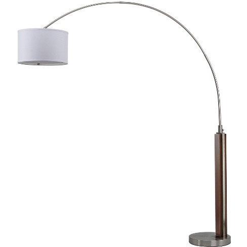 Aries Arc Floor Lamp Nickel Safavieh Target