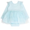 RuffleButts Baby Girls Flutter Tulle Long Sleeve Twirl Romper - 2 of 2