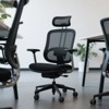 SEVOBAL Task and Office Chairs Moveable Foot Ring, Tall Chair for Standing Desks, 360 Degree Swivel and Height Adjustable, Black, 24.2"*23.6"*48.8" - 2 of 4