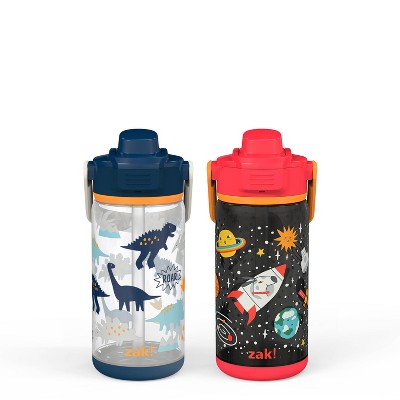 Zak Designs 16oz Plastic Kids' Water Bottle with Bumper and Antimicrobial Spout 'MARVEL Spidey and His Amazing Friends