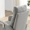CAVINAS Modern Rocking Chair with High Back&Side Pocket,Upholstered Accent Chair for Living Room,Wooden Lazy Chair,Teddy Fabric Lounge Chair - 3 of 4