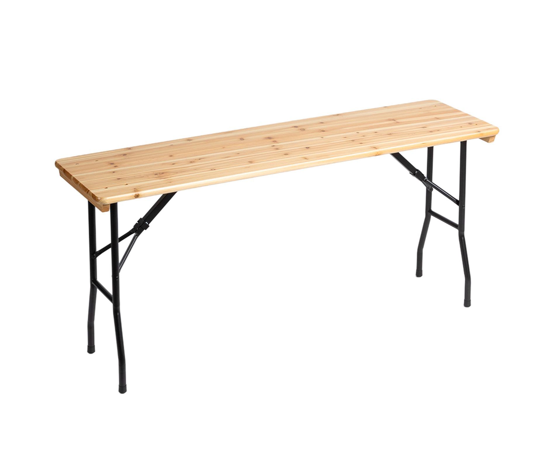 Karl Home | 5.3FT Natural Fir Wooden Folding Picnic Table
