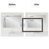 Amanti Art Mirror Makeover Bathroom Mirror Frame Border Kit - Fully Assembled Peel and Stick Frame - Mirror NOT Included - Bark Rustic Char Trim - 4 of 4