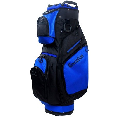 Revelation Golf "The General" Deluxe Cart Bag 14-way Top - Black / Royal