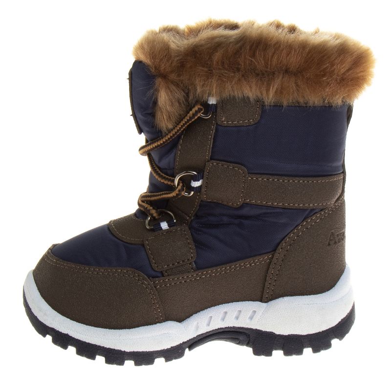 Avalanche Unisex Boys Girls Slip Resistant Faux Fur Lined Winter Snow Boots (Little Kid), 3 of 7