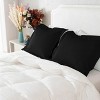 2 Pack Brushed Microfiber Pillow Shams, Super Soft and Cozy Oxford Pillowcases - NTBAY - 3 of 4