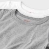 Toddler Kids' Adaptive 2pk Short Sleeve Undershirt with Abdominal Access - Cat & Jack™ Gray/White - 3 of 4