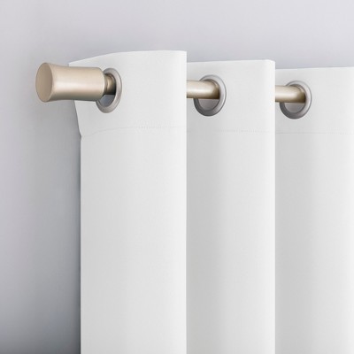 White Sheer Polyester Grommet Window Panel 54" x 95"