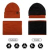 mysuntown Unisex Winter Hat and Scarf Set for Women,Touch Screen Gloves Set and Neck Warmer,Winter Hats for Men - 3 of 4